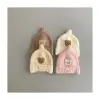 Warm and cute thickened ear-protecting newborn and children's hat, hooded hat style, autumn and winter baby hat, velvet hat, pink Application Scenario